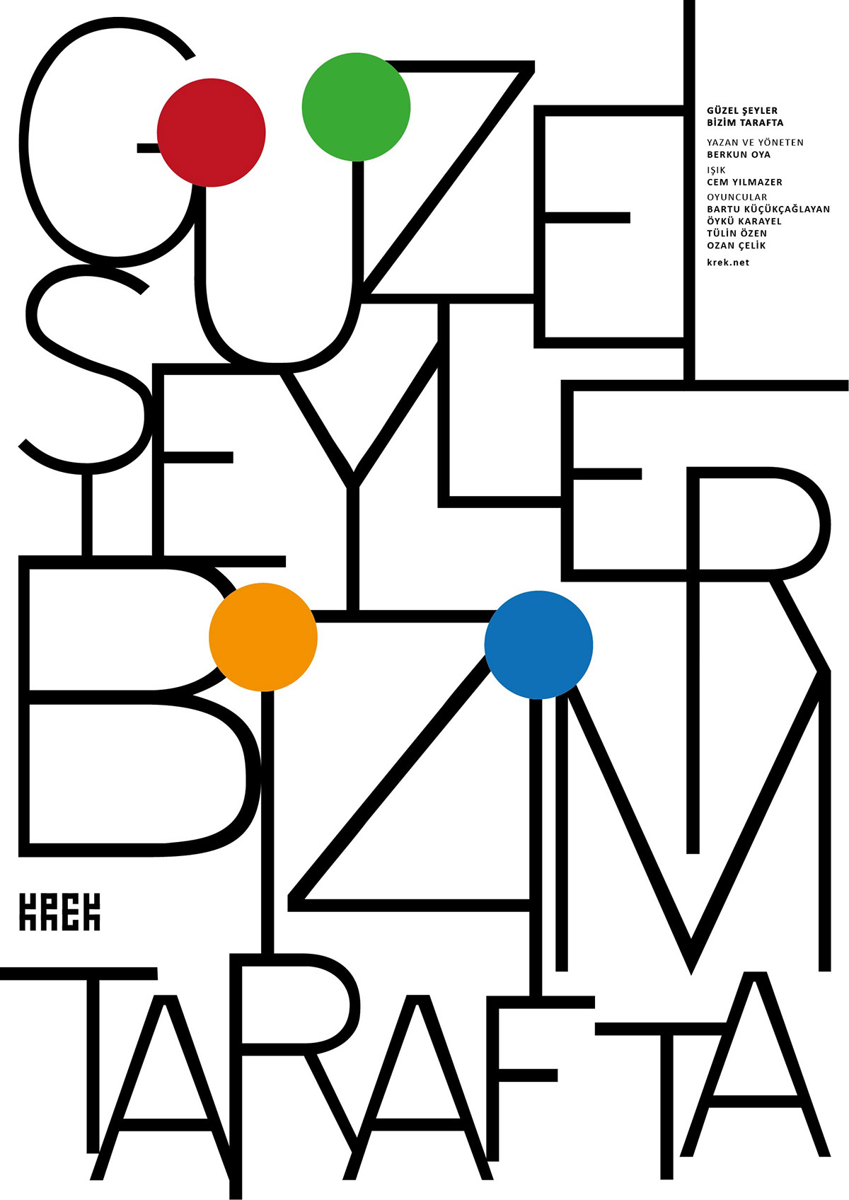 poster krek tiyatro Afiş graphicdesign tasarım theather theatherposter tipografik typographic