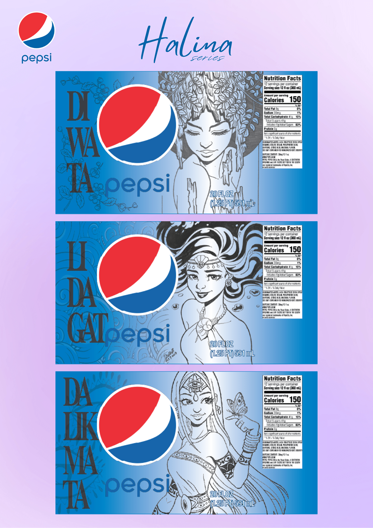 Concept for Pepsi Limited-Edition cans. on Behance