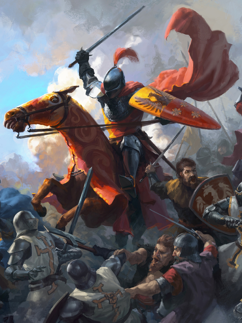 Grunwald battle ZAWISZA charge horsemen knights Teutonic Order warriors cavalry