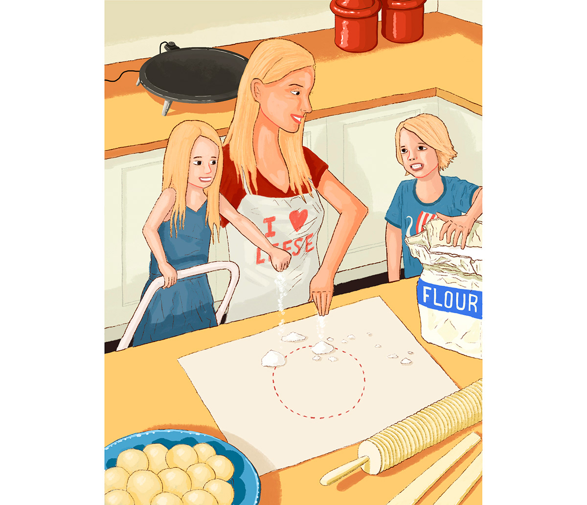 children's book norway cooking Food  kitchen norwegian family recipe cookbook blonde