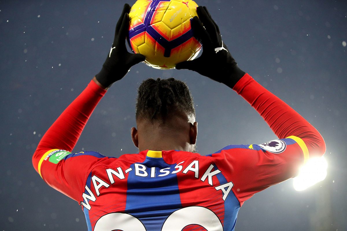 Aaron Wan-Bissaka Manchester United MUFC football soccer Premier League infographic old trafford Crystal Palace Theatre of Dreams