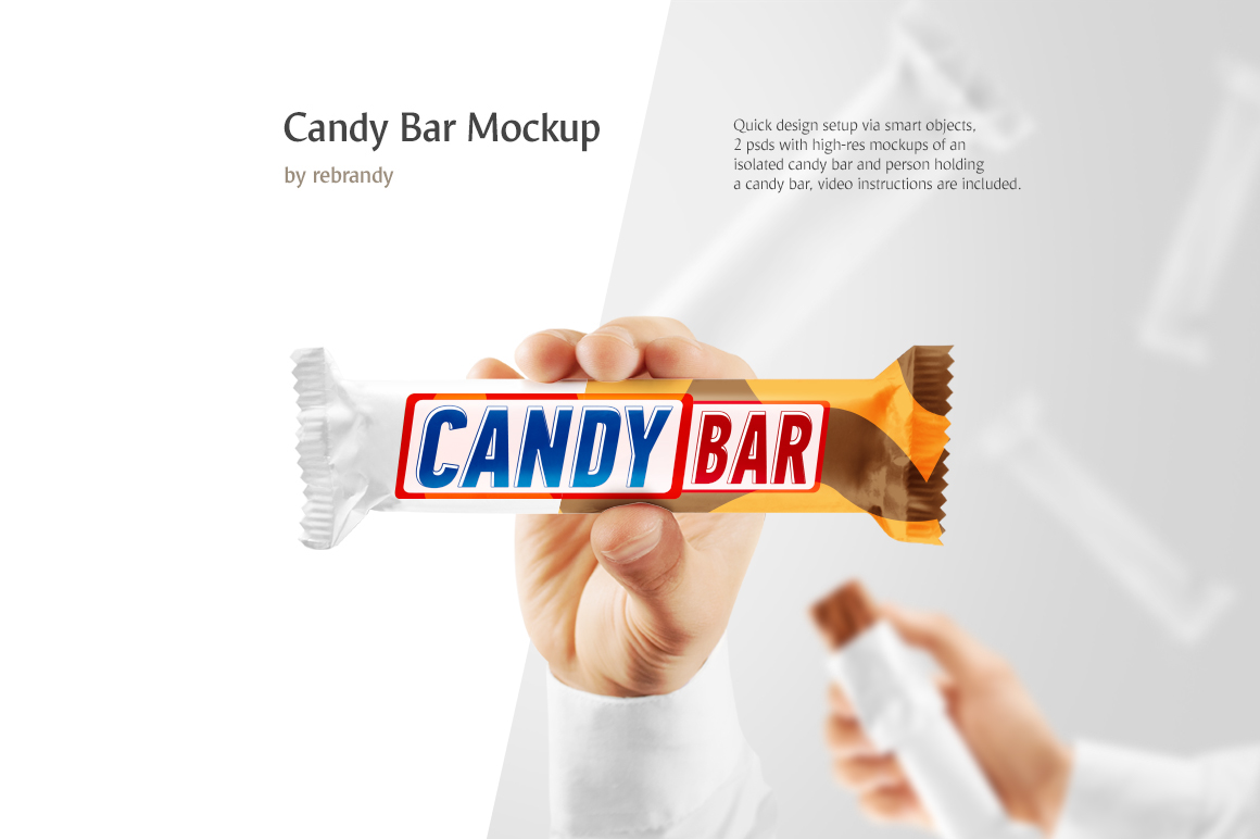 Download Candy Bar Mockup On Behance PSD Mockup Templates