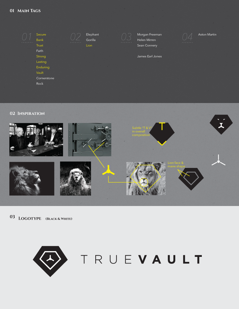 TrueVault logo brand identity