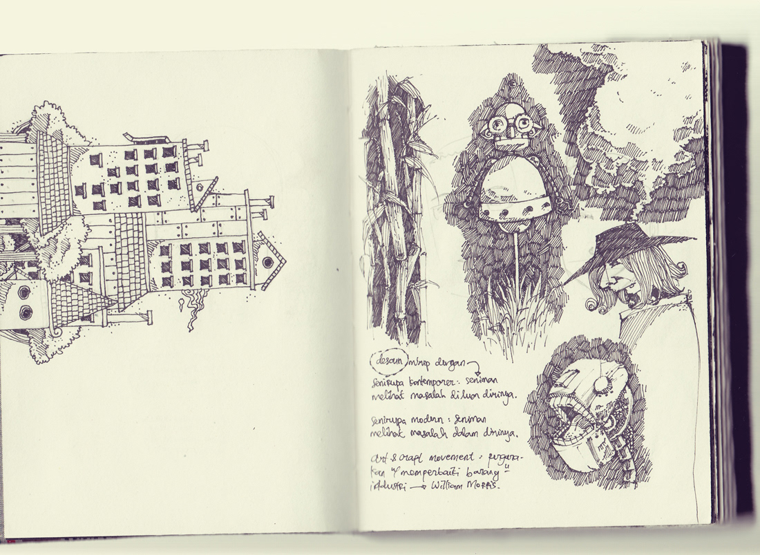 sketchbook drawings bountylist Michael Alexander