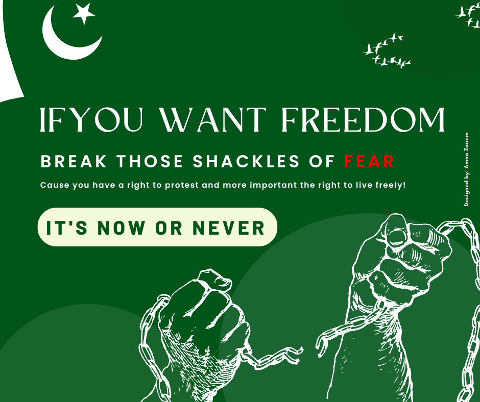 freedom graphic design  Imran Khan Pakistan slavery Social media post