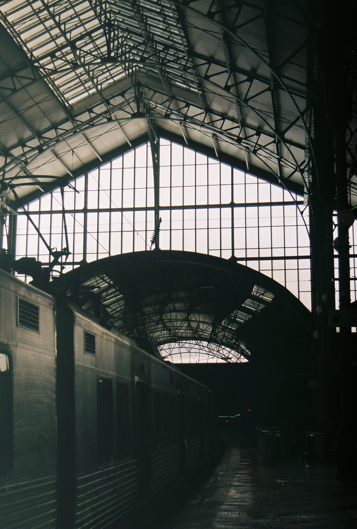 trains Stations analog 35mm Film   fujifilm