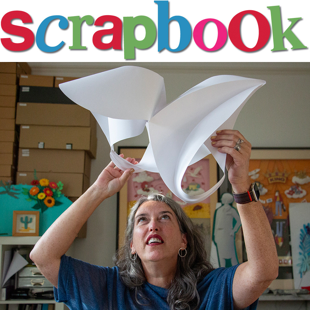 scrapbook interview paper sculpture Gail Armstrong