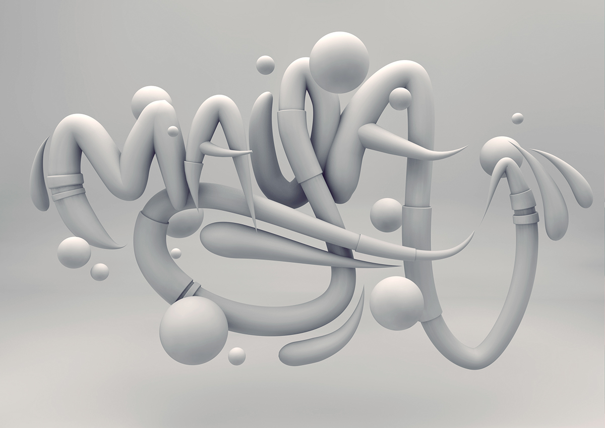 Cinema 4d 3D photoshop type letter letters LETTERZ lettre lettres typo calligraphie