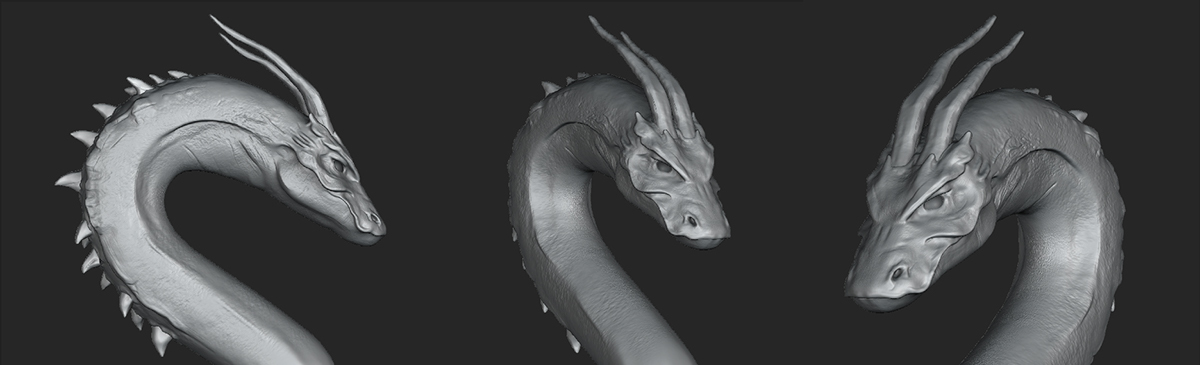 Zbrush dragon Sculpt 3D