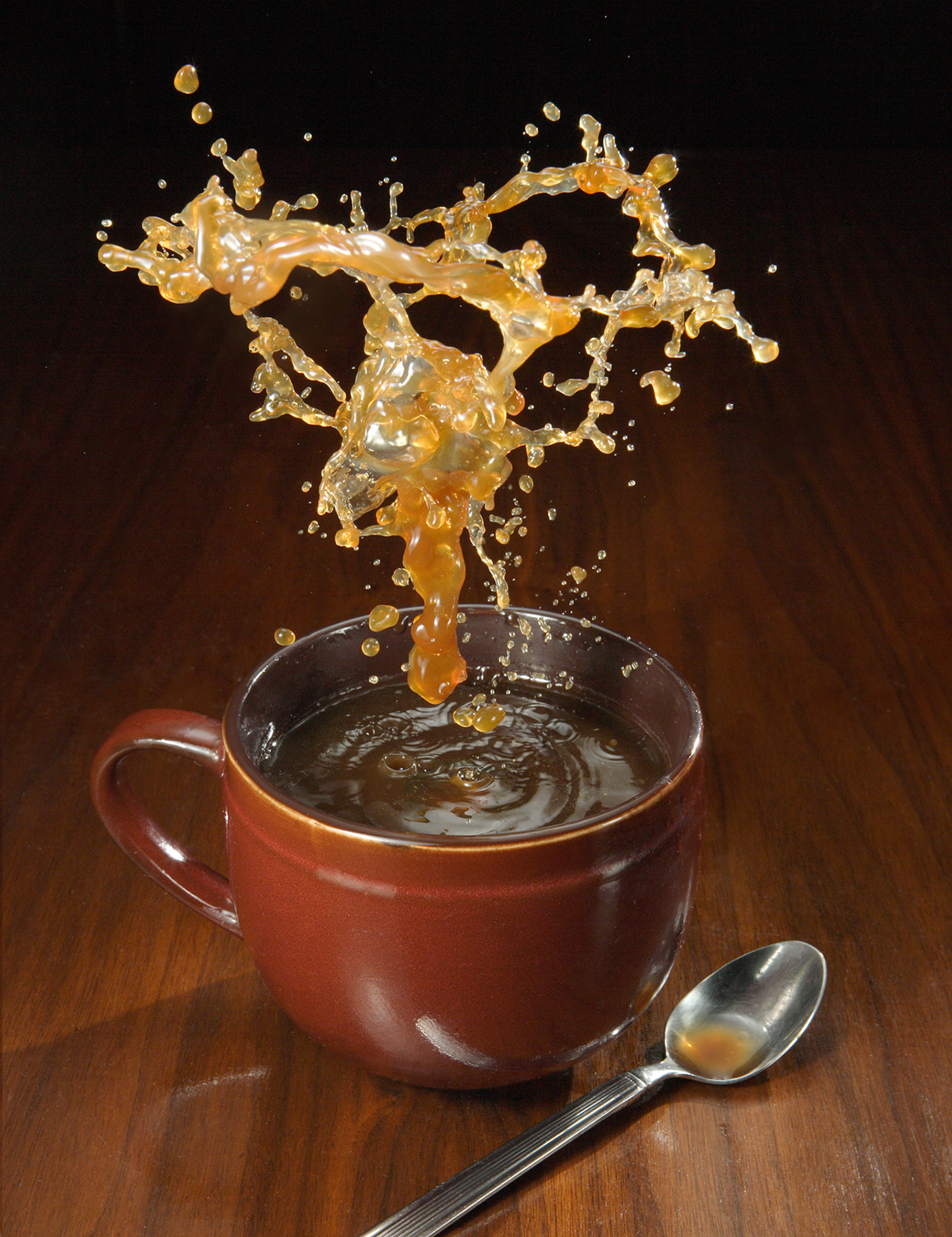 Coffee  SPLASH  liquid  splash photography High Speed  flash  Jack Long liquid art fluid single capture