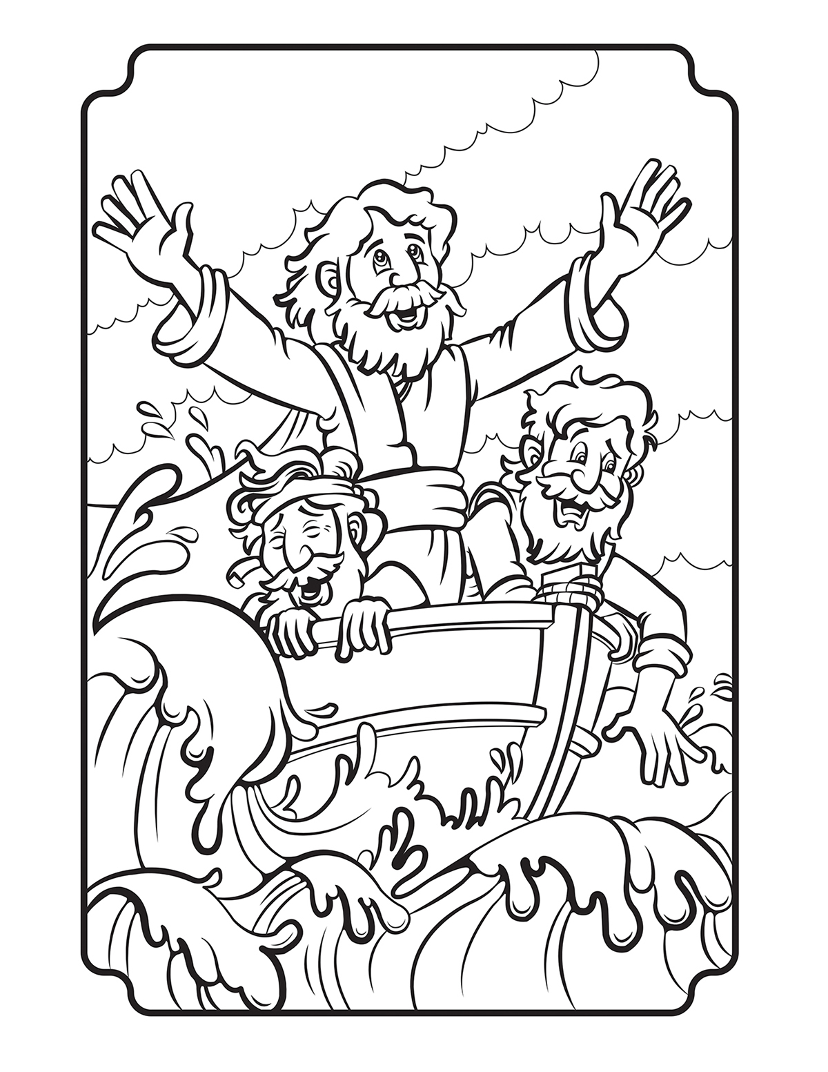 Bible Story Coloring Pages on Behance