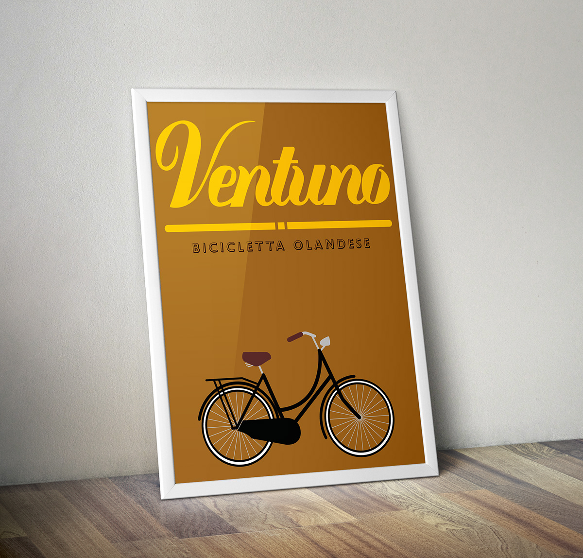 poster Bike cycle hypter Holland Retro vintage