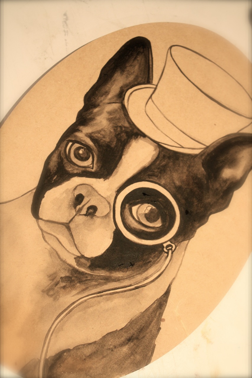 dogs Pug pug life gangster dog dapper dog boston terrior French Bulldog sailor dog Pet Pet Portrait animal portrait