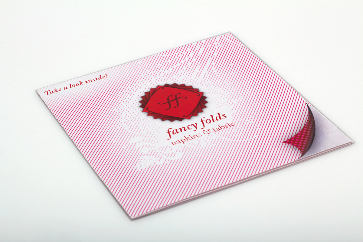 fancy folds napkins fabric Small Business identity redesign