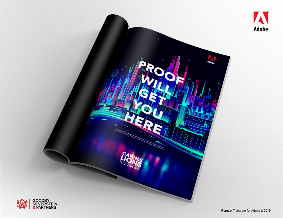 Adobe Portfolio adobe Cannes city night neon Data Charts bars Awards datavisualisation dark reflexions color light