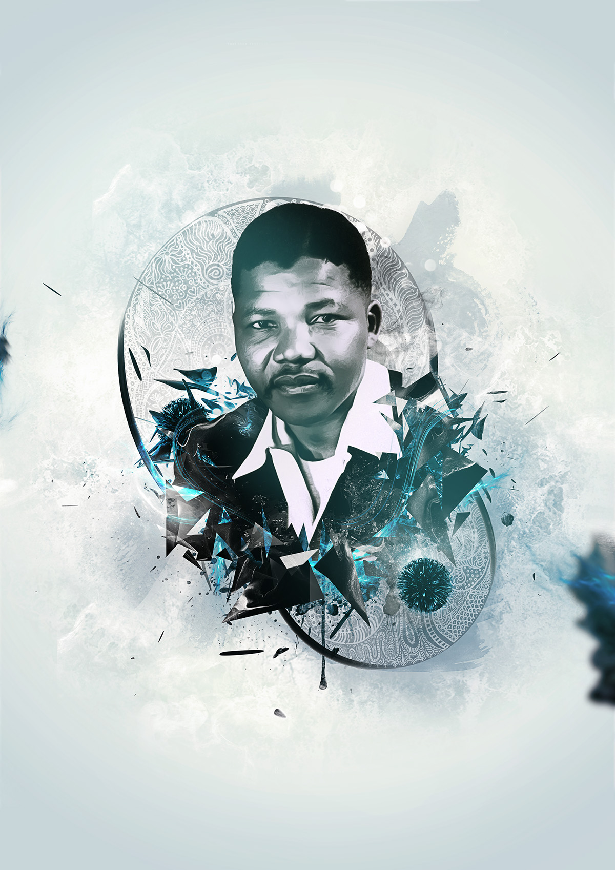 lighting Mandela Icon legend freedom free ronihlala Nelson Mandela madiba design photoshop pretoria artists centurion cinema4d 3D