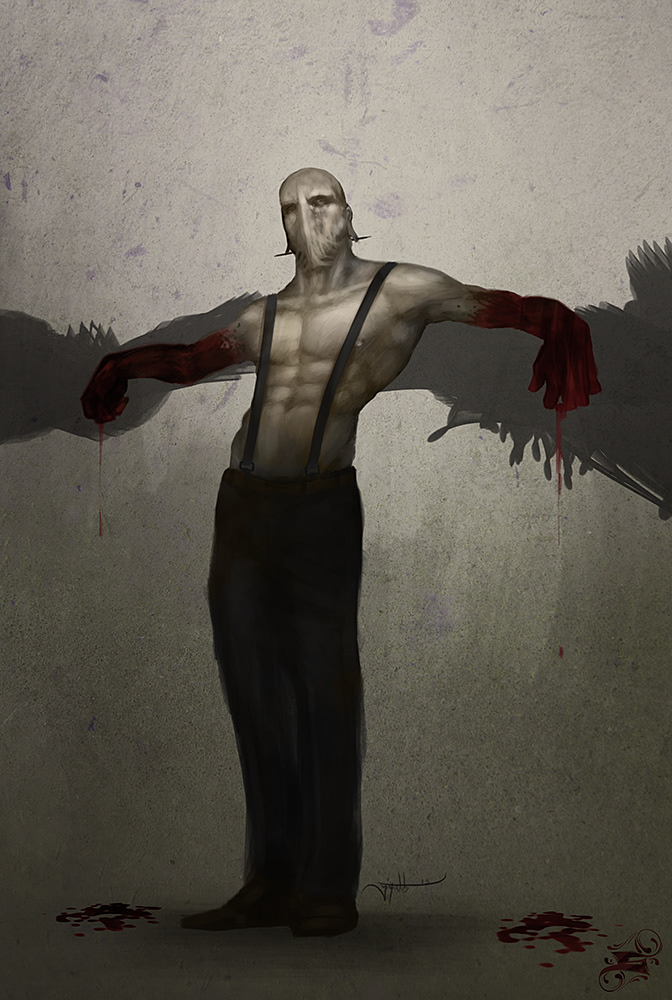 Monday bloody digital painting concept art
