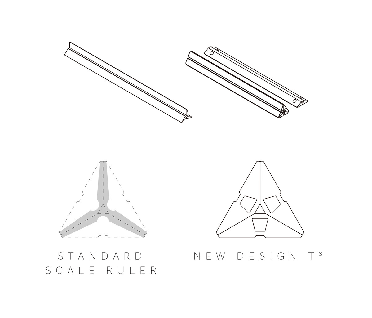 T³ scale ruler & T ruler :: Behance