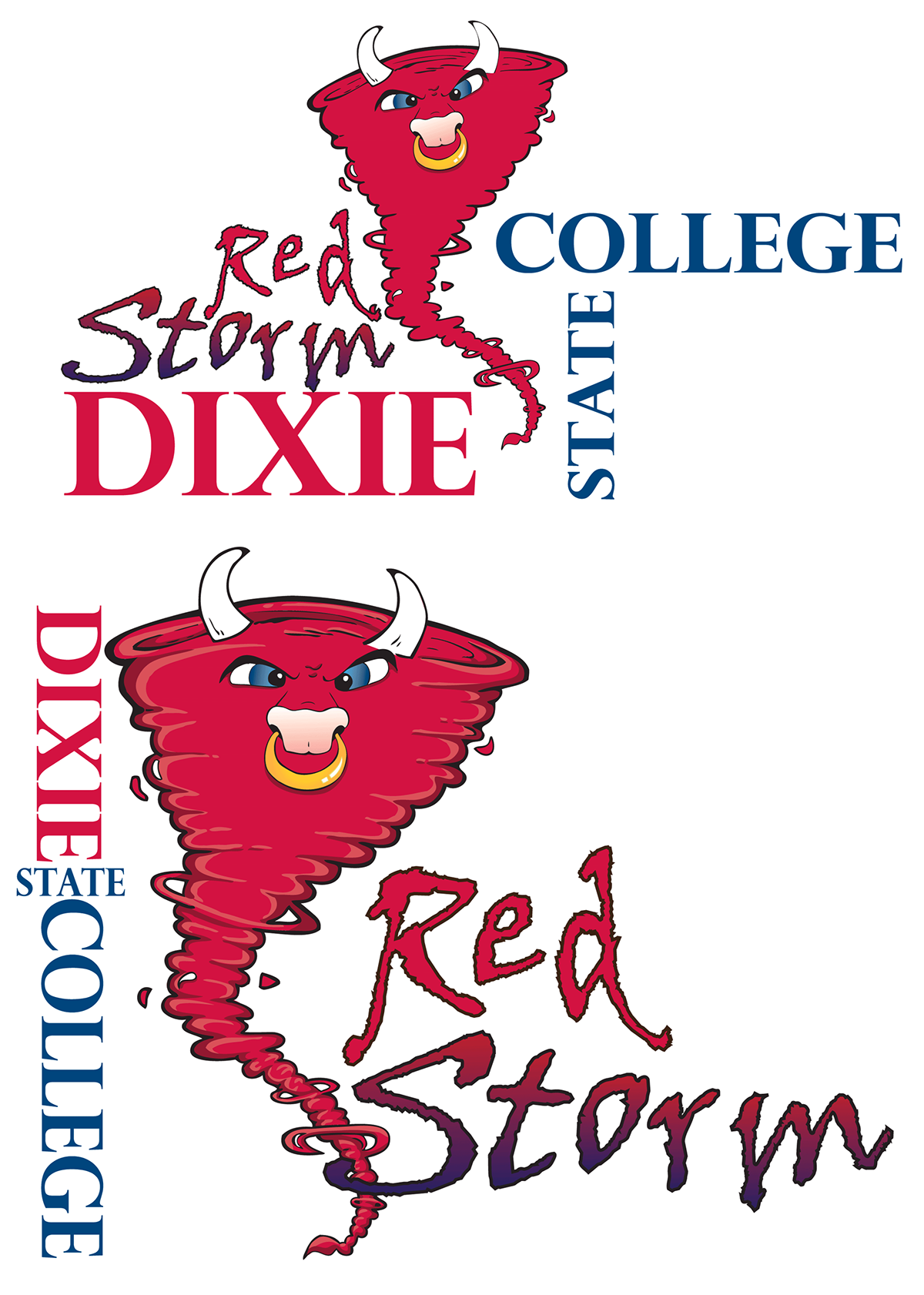 red storm Dixie State logo