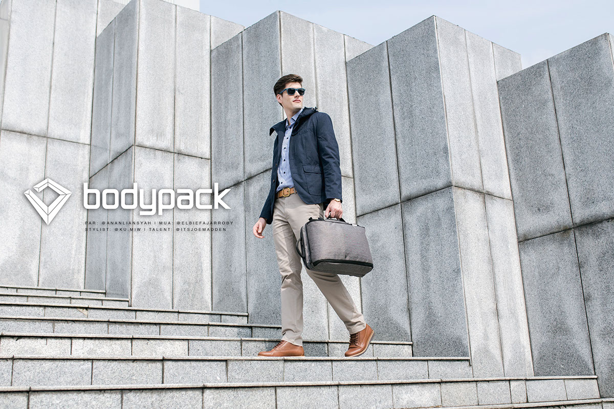 ananliansyah bodypack Lookbook Street bag stylist bandung Eiger export indonesia model men