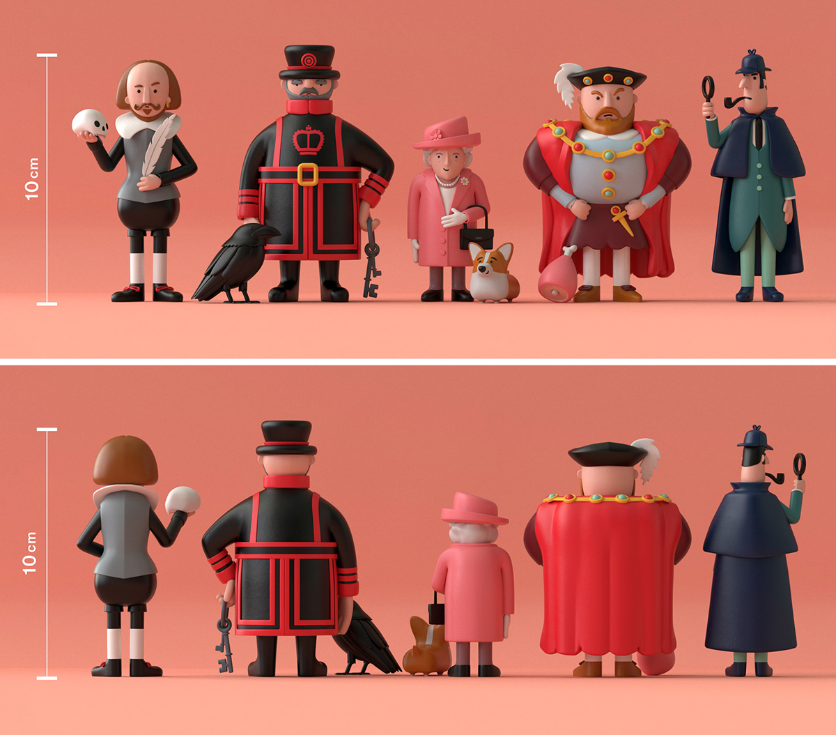 3D art toy branding  Character Character design  design ILLUSTRATION  London toy design  Travel