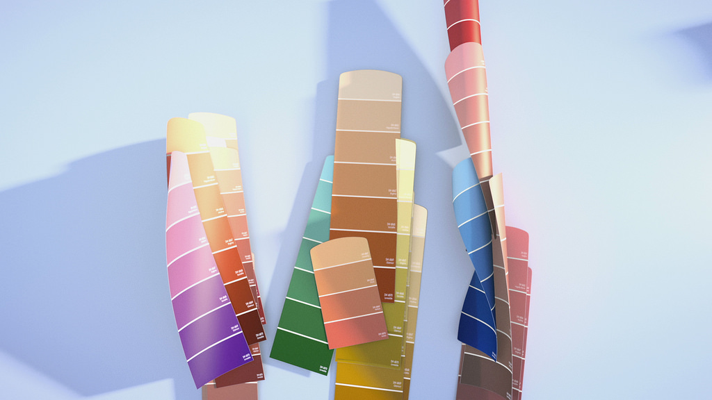 buck rollercoaster rachel rardin Sherwin Williams paintchips colour color