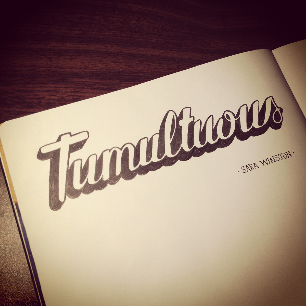 Handlettering handlettered favoritewords type sketchbook lettering