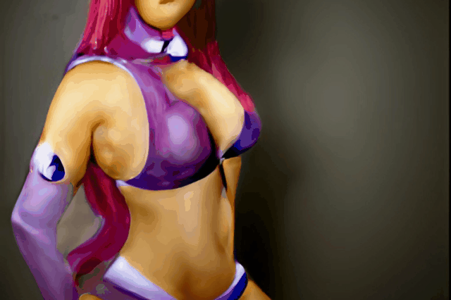 ai bikini breast Digital Art  Metahuman pink hair purple skincare top woman