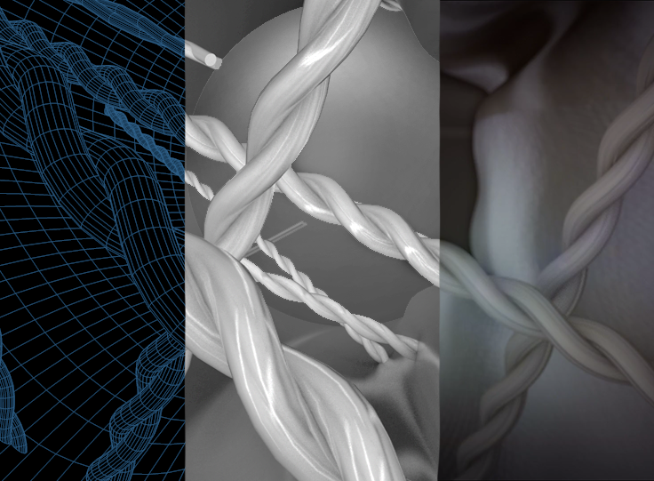 blendit Show Italy Holland motion cloth ropes BrentNew beeka graphics abstract Magic   dark