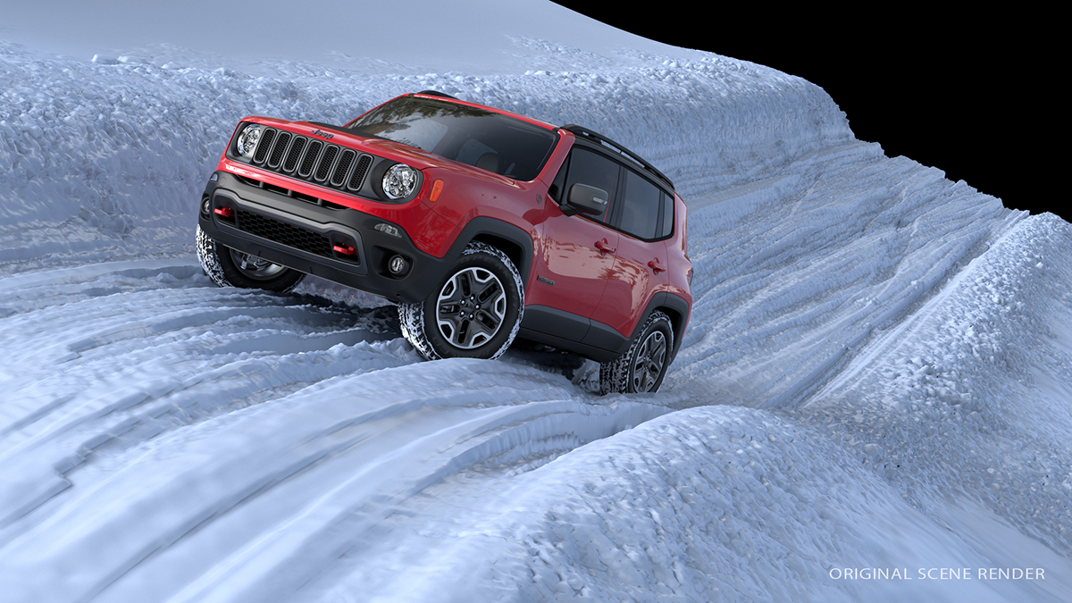 jeep renegade cherokee 3D DIDIA suv seasonal 4x4 Fall autumn winter fca off road CGI
