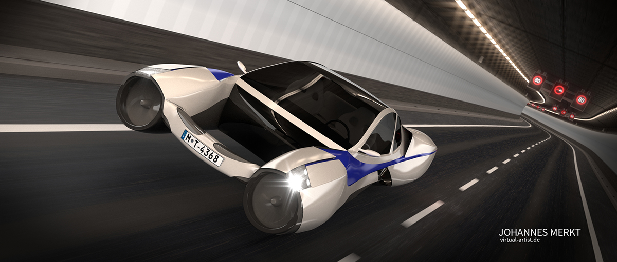 3D Render blender futuristic Vehicle contest