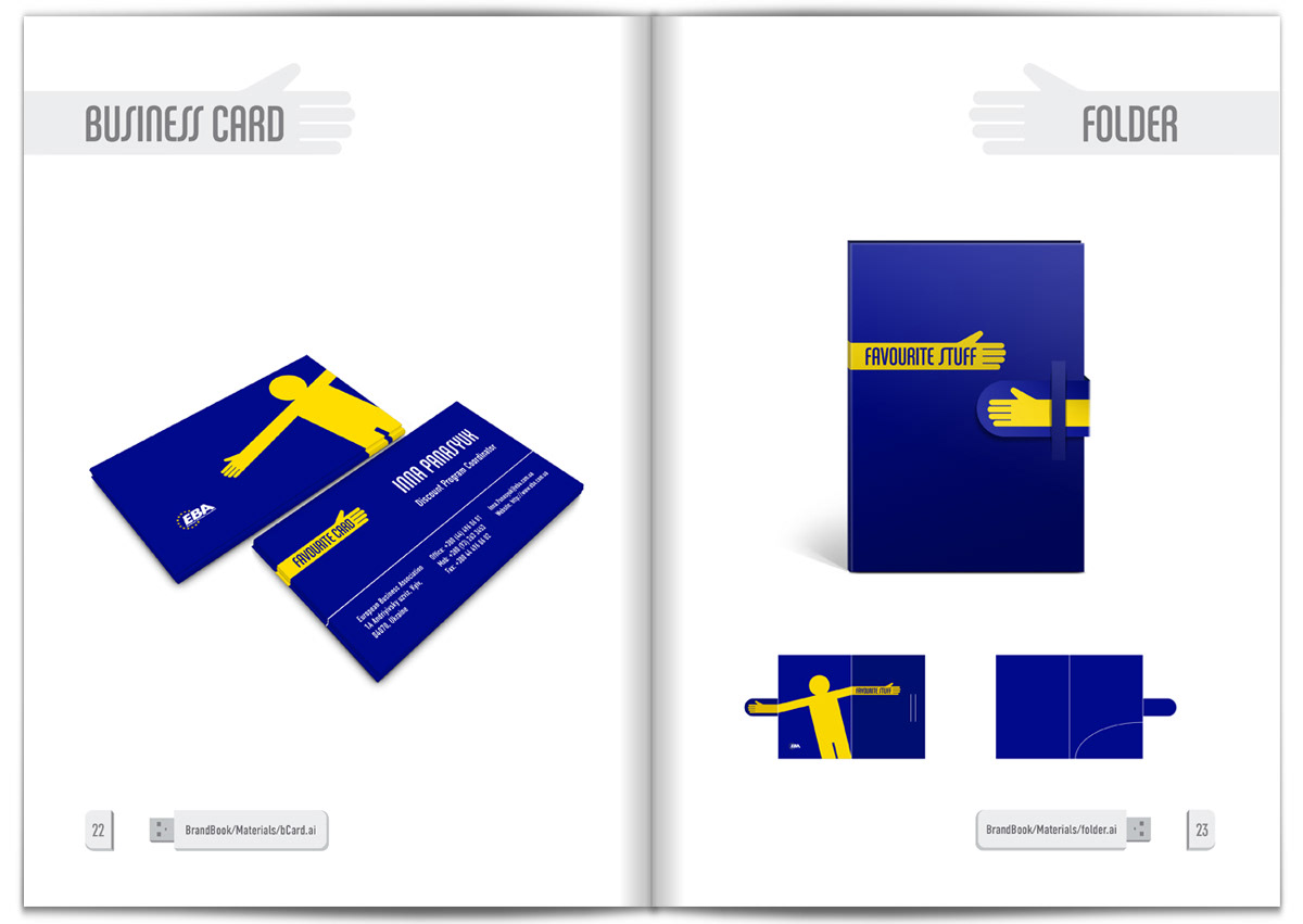 Loyality card brandbook Logotype hands hug corporate style Corporate Materials Style Guide