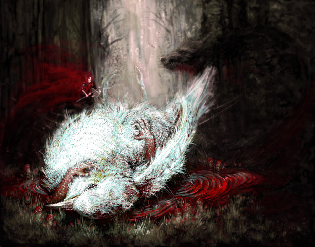 #red riding hood #dove #wolf   #Fairytale