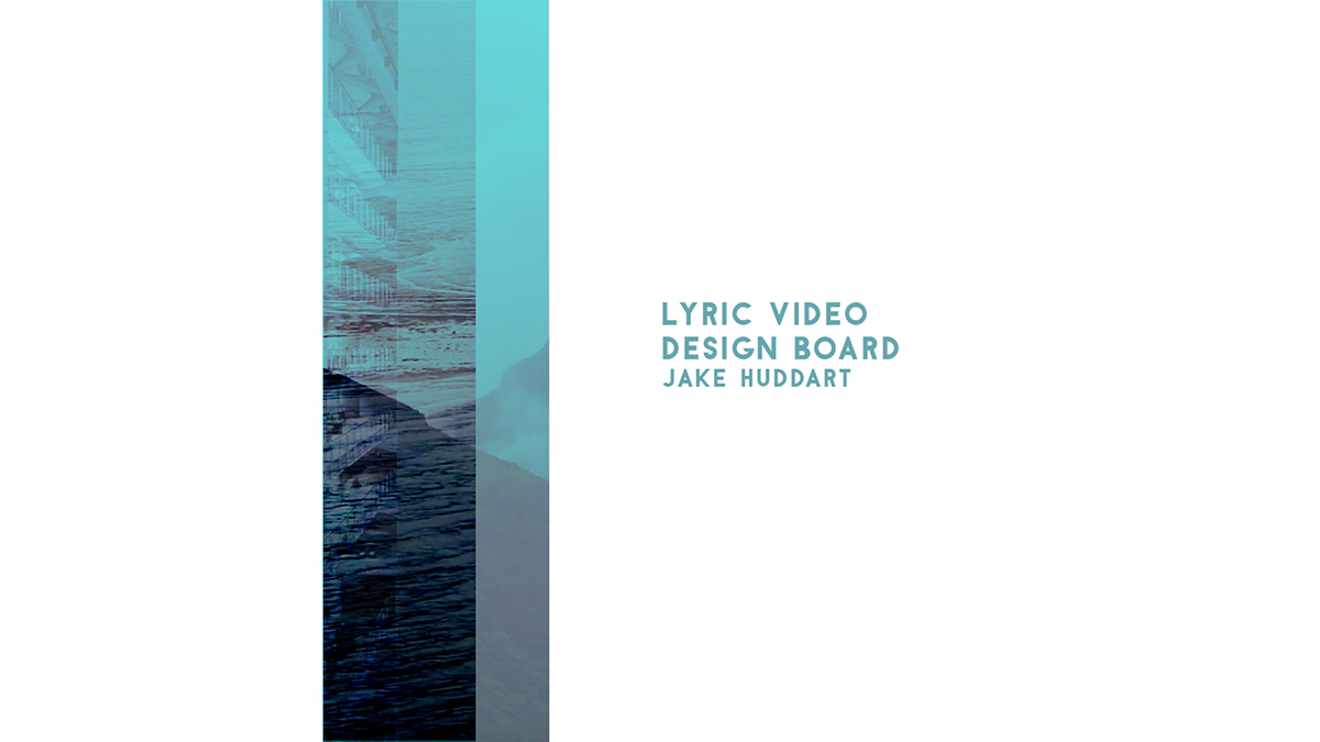 Lyric video design board concept song