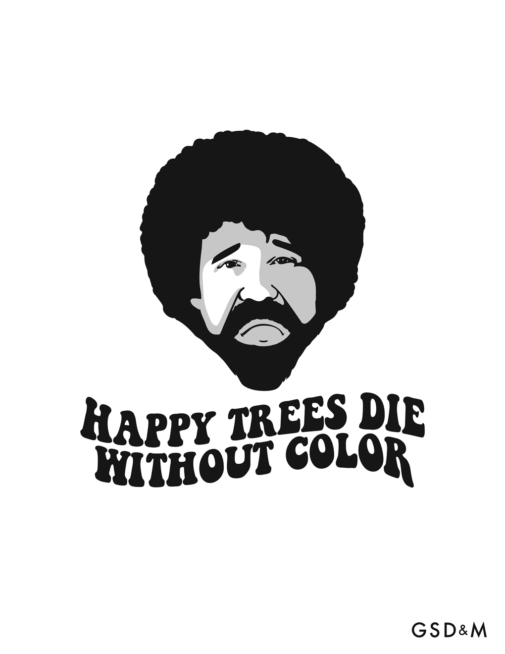 ad color Diversity Bob Ross happy trees