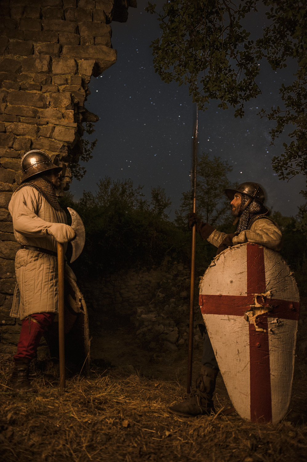 medieval portrait warrior enactment history Composite photoshop Weapon sward Combat duel Italy