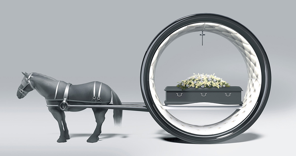 automotice car funeral carriage Alias modeling keyshot photoshop concept visionary futuristic upholstery hubless wheel
