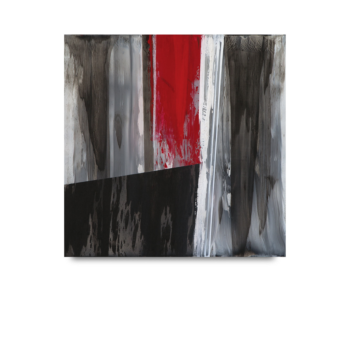 abstract Colorfield gestural Expressionism meditative Minimalism brooding Moody Black&white red conceptual contrast abstract painting Colorfield painting