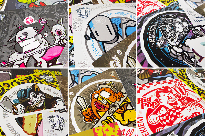 stickers collabs artists worldwide ekiem