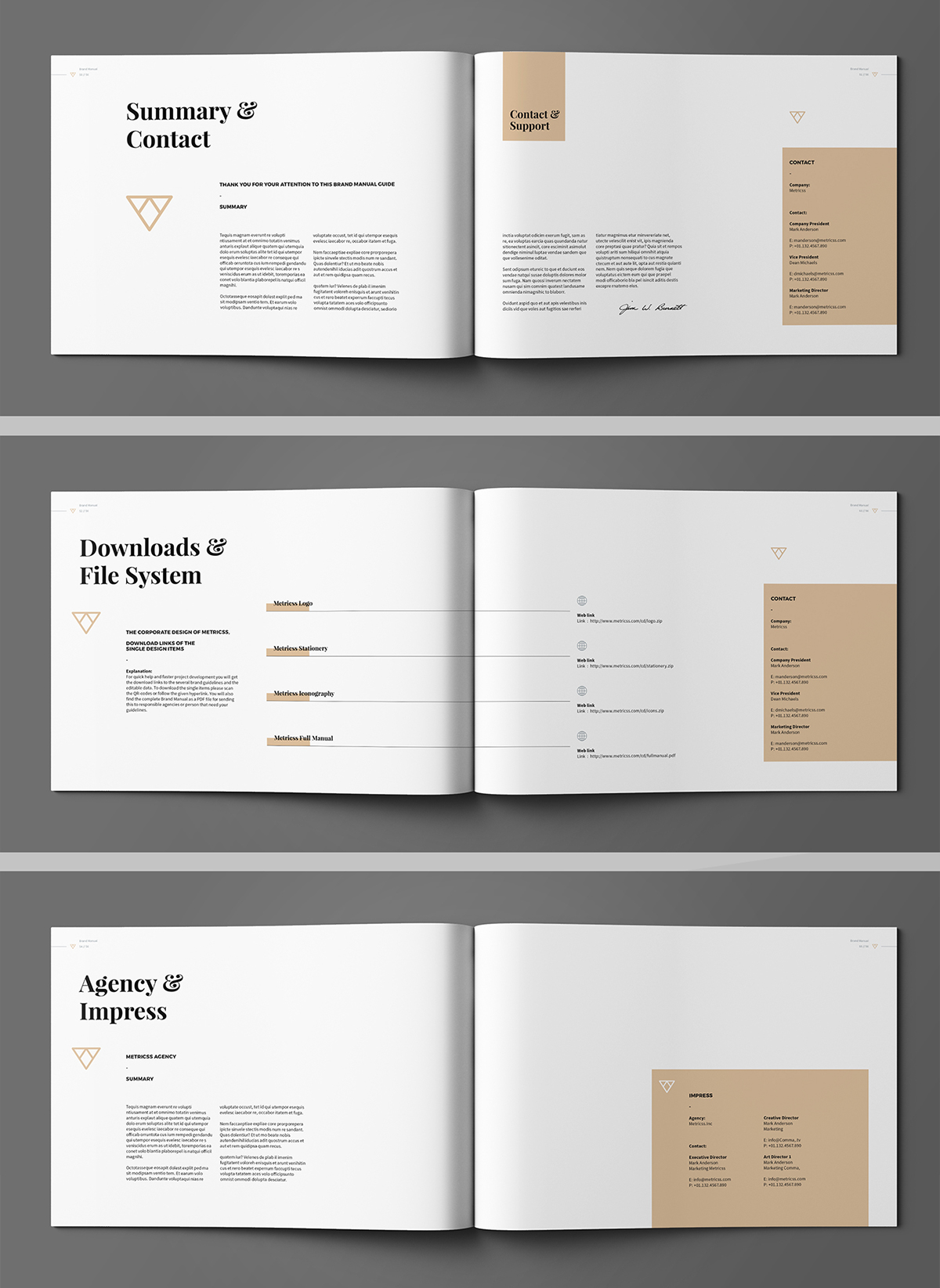 a4 agency brand brand guide brand manual guides brandbook colors Corporate Identity Guide guidelines horizontal identity Landscape manual Proposal