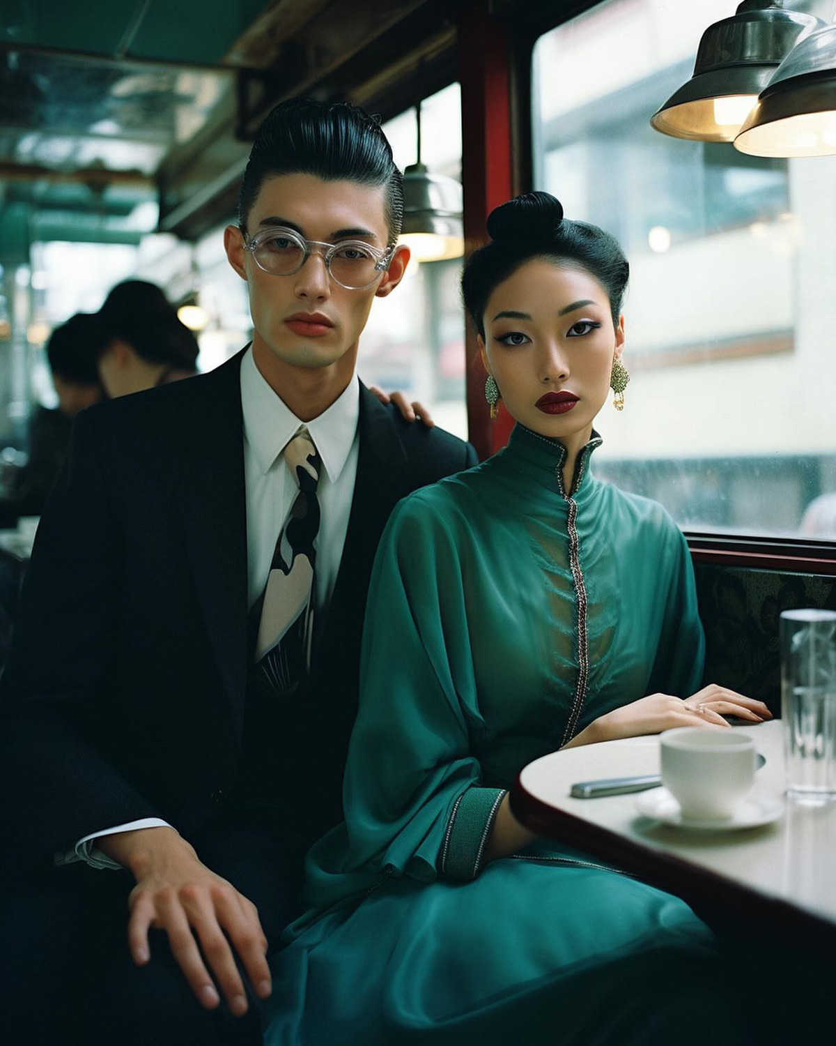Ai Art Fashion  editorial fashion editorial vogue Haute couture Photography  AI photography Hong Kong ai