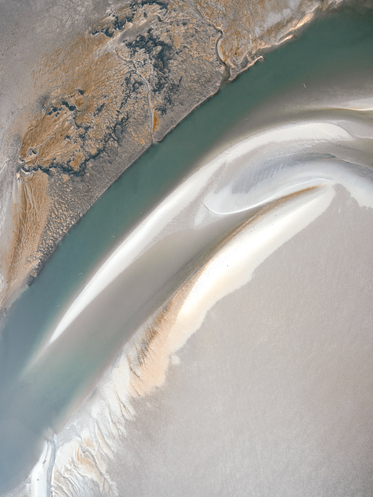 abstract Aerial coastline ebb germany North Sea sand tidal tidal flat Wadden Sea
