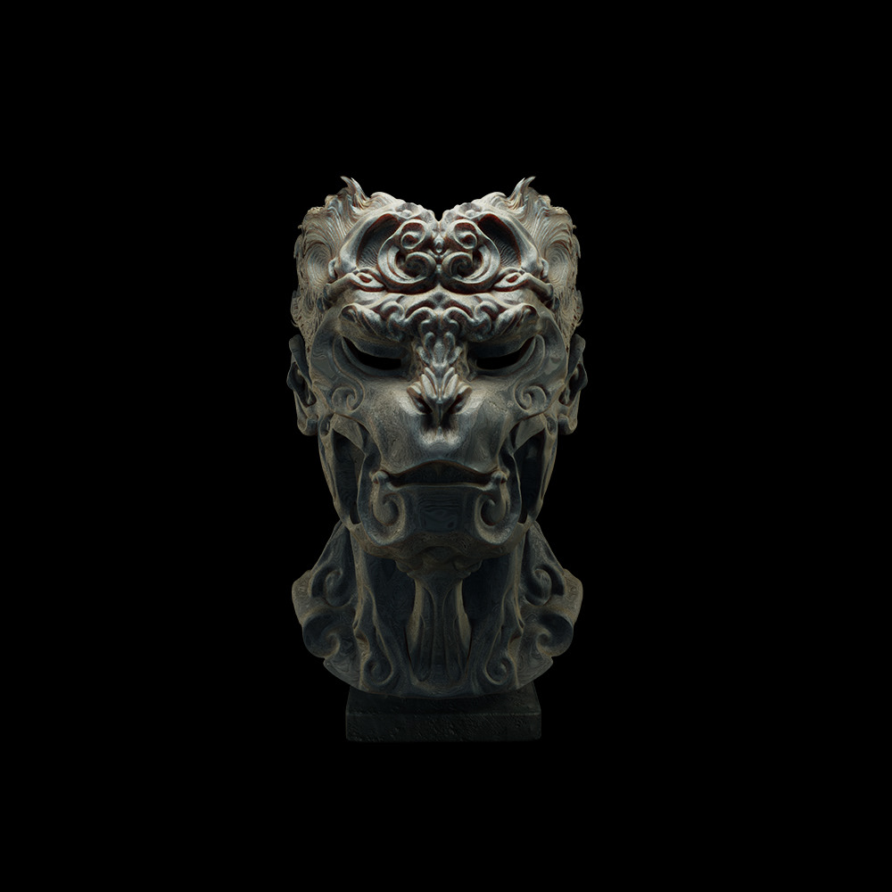 3d art 3d modeling 3d sculpt 3d Statue blender cgtrader head statue Monkey king Zbrush
