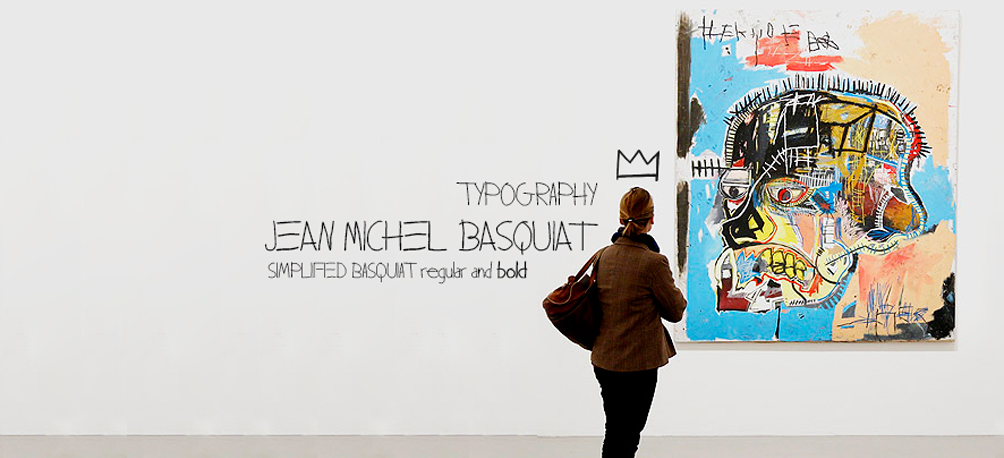 Basquiat tipografia familia tipografia familia tipografica jean jean michel basquiat neo expressionismo Neo Expressionism regular bold type typo letter