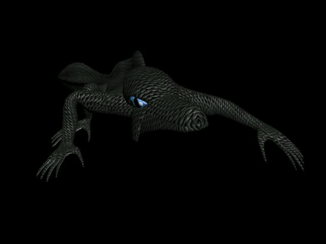 3D model Character sea alien 3ds max