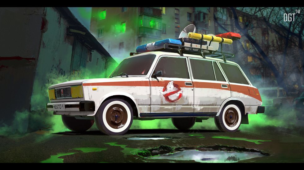 ghost buster Russia lada Ghostbusters