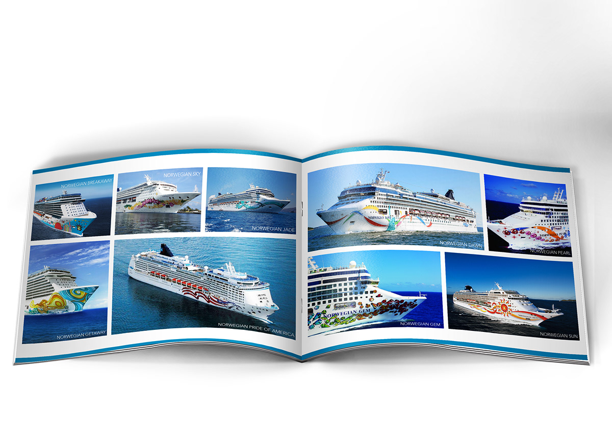 annual report cruise Norwegian Cruise Line cruise annual report design editorial design  adobeawards