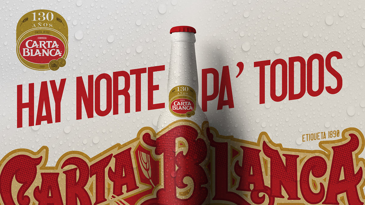 ads Advertising  art direction  beer campaign Carta Blanca Charly ortiz creative marketing   typography  