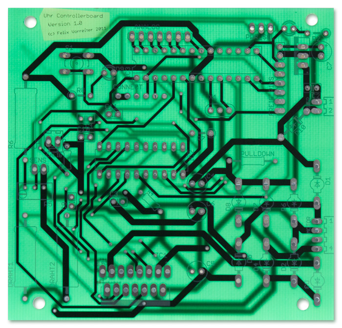 clock Uhr Arduino Electronics mechanics stepper motor scriptographer