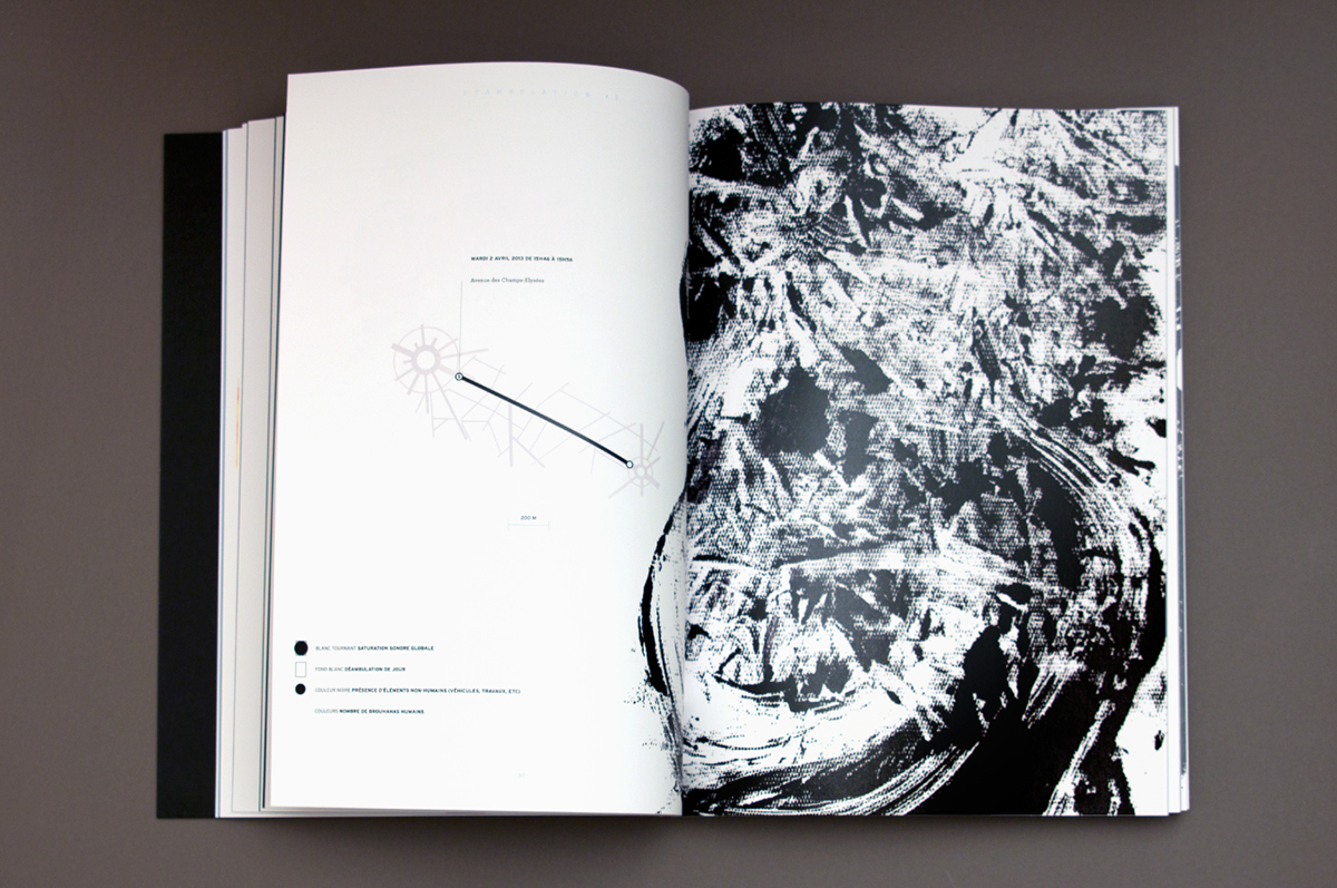 editorial abstract book Paris walk sound random Art Director print paper penninghen degree france type